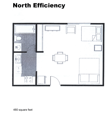 North Efficiency’s blueprint and floor plan