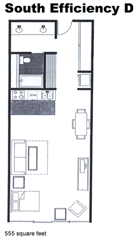 South Efficiency D’s blueprint and floor plan